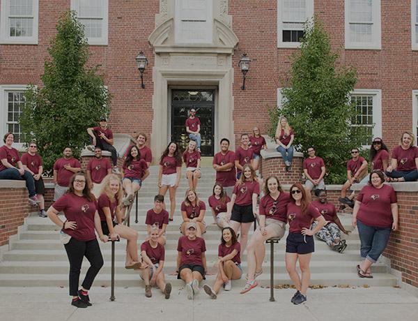Group of students who worked Welcome Week.